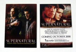 2008 Inkworks Supernatural Season 3 UK Promo Card (P-UK) Nm/Mt