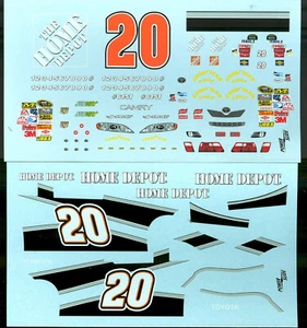 POWERSLIDE #20 HOME DEPOT 2008 NASCAR TOYOTA CAMRY TONY STEWART 1/24 DECAL - Picture 1 of 4