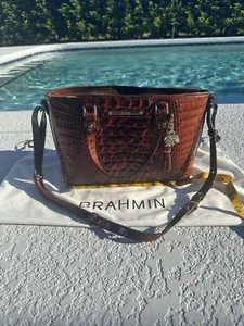 Brahmin Mini Asher Pecan Tote - Picture 1 of 8