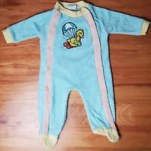 Vintage Sesame Street Big Bird Parachute Newborn One Piece 0-14 Lbs JCPenney - Picture 1 of 12