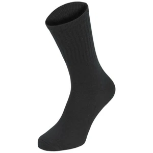 MFH Army Socks 3-Pack Warm Mens Army Travel Hiking Trekking Work Footwear Black - Picture 1 of 4