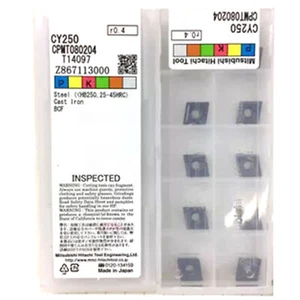 Hitachi CCPMT090308 CY250 CNC Hartmetalleinsätze 10 Stück/Box Neu - Bild 1 von 4