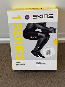 Skins Series 1 Active Compression Half Tight Shorts Mens 2XL Neutral New W/ Box - Picture 1 of 6