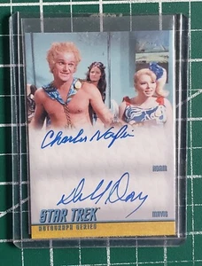 Star Trek TOS Dual Autograph #DA28 C. Napier and D Downey - Bild 1 von 1