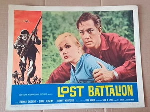 1961 Lost Battalion Movie Theater Poster 14 x 11 Inch #61/342 Vintage READ (2) - Picture 1 of 3