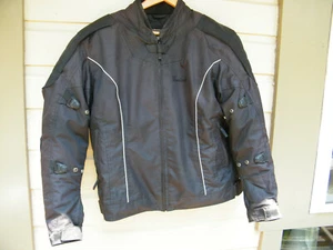 Cortech LRX 2 Womens Padded Textile Motorcycle Jacket w Lining Sz L (12-14) Nice - Picture 1 of 9