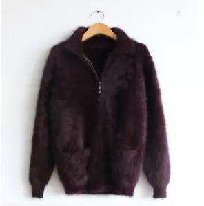 Mink cashmere sweater men Cardigan sweater coat free shipping K17716 - Picture 1 of 11