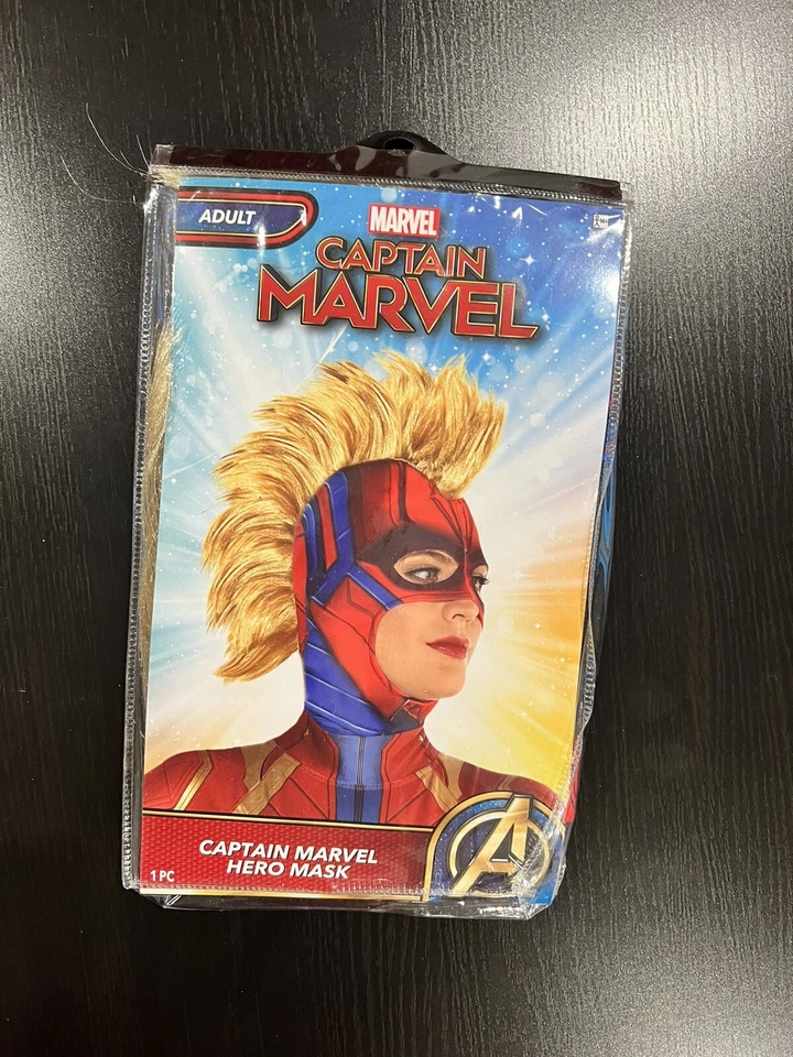 Captain Marvel Mohawk Mask — Adult Cosplay/Halloween Costume