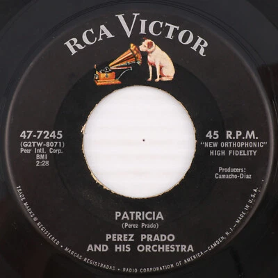 Perez Prado And His Orchestra – Patricia / Why Wait - 1958 45 rpm Record 47-7245 - Image 1 of 4