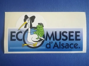 Autocollant Sticker Années 90 Vintage Eco musée d’Alsace - Picture 1 of 1
