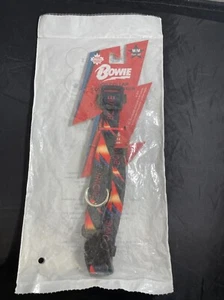 David Bowie Dog Collar Medium 13.5” - 22” Polyester Lightning Perri’s Print 2022 - Picture 1 of 5