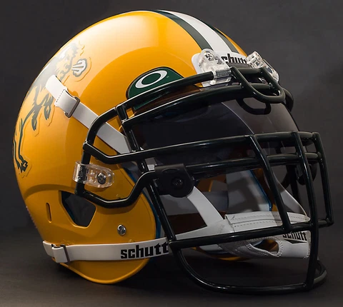 *CUSTOM* NORTH DAKOTA STATE BISON Schutt XP Authentic GAMEDAY Football Helmet Cover