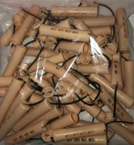 48 Profeesional Light Pink Perm Rods 11/16” By 3 1/4” With Elastic Band - Picture 1 of 3