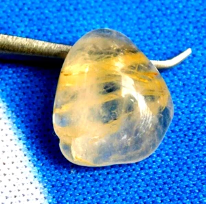 3.65 Ct Certified Natural Golden Rutile Quartz Fancy Cabochon Loose Gemstone - Imagen 1 de 6