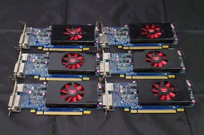 Lot 9 Dell AMD Radeon HD 7570 1GB GDDR5 DVI DP PCIe x16 Video Card LOW PROFILE - Image 1 of 3