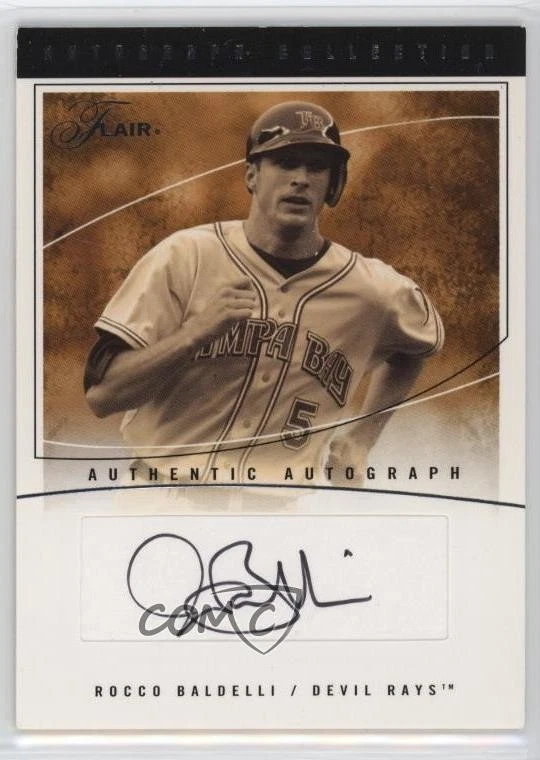 2004 Flair Auto Collection Platinum /10 Rocco Baldelli #AC-RB Auto - Image 1 of 2