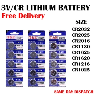 2032 Battery CR2032 CR2025 CR2016 CR2430 CR2450 Coin Button 3v Lithium Cell UK - Picture 1 of 8