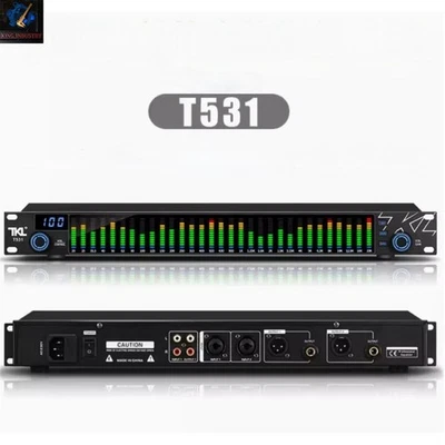 A 220V TKL T531 31-band Stereo Graphic Digital Equalizer Music SpectrumAnalyzer - Image 1 of 4