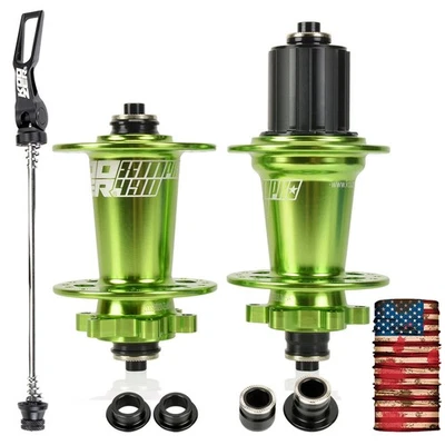 KOOZER XM490 Pro MTB Buje Delantero Trasero 32 Agujeros Disco de 6 Pernos HG Verde para Shimano Foto 1 de 4