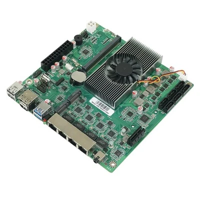 NAS ITX Motherboard Intel N100 32GB DDR5 RAM 1/2TB NVMe 6 Bay 6*SATA3.0 4*2.5GbE - Image 1 of 4