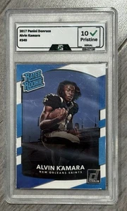 2017 Panini Donruss Alvin Kamara Rated Rookie #349, Grade 10 Pristine - Picture 1 of 3