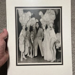 Elvis Presley With Showgirls 1956 Gelatin Silver Print by Bernard of Hollywood - Picture 1 of 4
