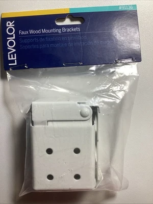 Levolor imitación madera 2 soportes de montaje #91136 totalmente nuevos Foto 1 de 3
