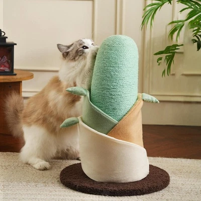 Cat Tree Climbing Tower Bamboo Shape Pet Supplies Activity Center for Indoor - Image 1 of 4