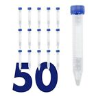Scientific Conical Centrifuge Tubes 15Ml 50 Pack Plastic Test Tube With8570