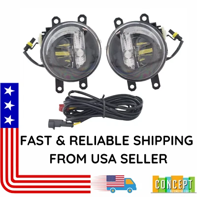 For Toyota CHR C-HR  2018 2019 LED Fog Lights with CONCEPT DESIGN DRL Left&Right — 第 1/4 张图片