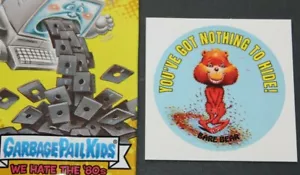 GARBAGE PAIL KIDS 2018 Odiamo gli anni 80 "Orso grossolano" #28 Orso nudo - Foto 1 di 2