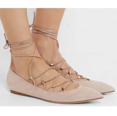 Poudres planos de ballet Valentino Garavani Rockstud desnudo/bronceado talla 36 Foto 1 de 4