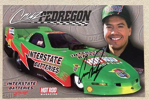 1998 Cruz Pedregon Hand Signed Racing Handout 5 3/4" x 8 3/4" NHRA - Picture 1 of 2