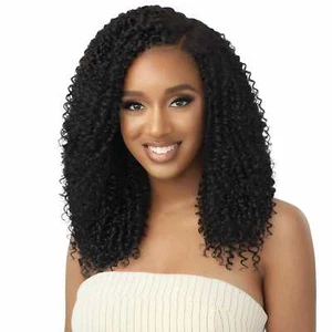 OUTRE BIG BEAUTIFUL HUMAN HAIR BLEND U PART CAP LEAVE OUT WIG - PASSION COILS 20 - Picture 1 of 14