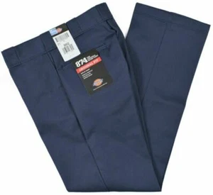 DICKIES ORIGINAL FIT 874 WORK PANTS DARK NAVY KINGPIN SKATE FREE POST AUS SELLER - Picture 1 of 3