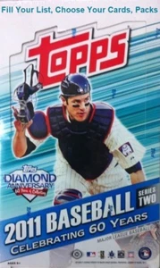 2011 Topps Series 2 Baseball Cards Fill Your List, Choose Your Cards, Packs - Picture 1 of 7