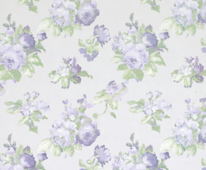 Laura Ashley Violetta Silver Floral Fabric **By the Metre**