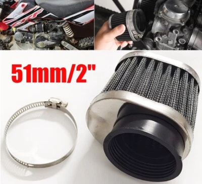 1*Motorcycle 50mm Air Filter Cleaner Carburetor Air Intake Pod For Dirt Bike Atv - Image 1 of 4