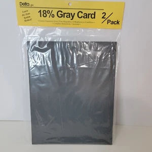 Delta Photography Supplies 18% Gray Card Neu im Paket 2 Pack 8x10 Zone System - Bild 1 von 5