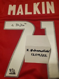Evgeni Malkin Signed 2008 East NHL All Star Pro Reebok Third Jersey Malkin COA! - Picture 1 of 4
