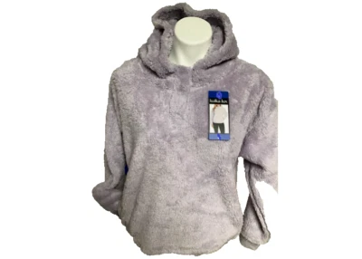 Lukka Lux Women Fleece Hoodie Faux Fur Pullover Soft Plush Sweater(PURPLE,S)NWOT - Image 1 of 4