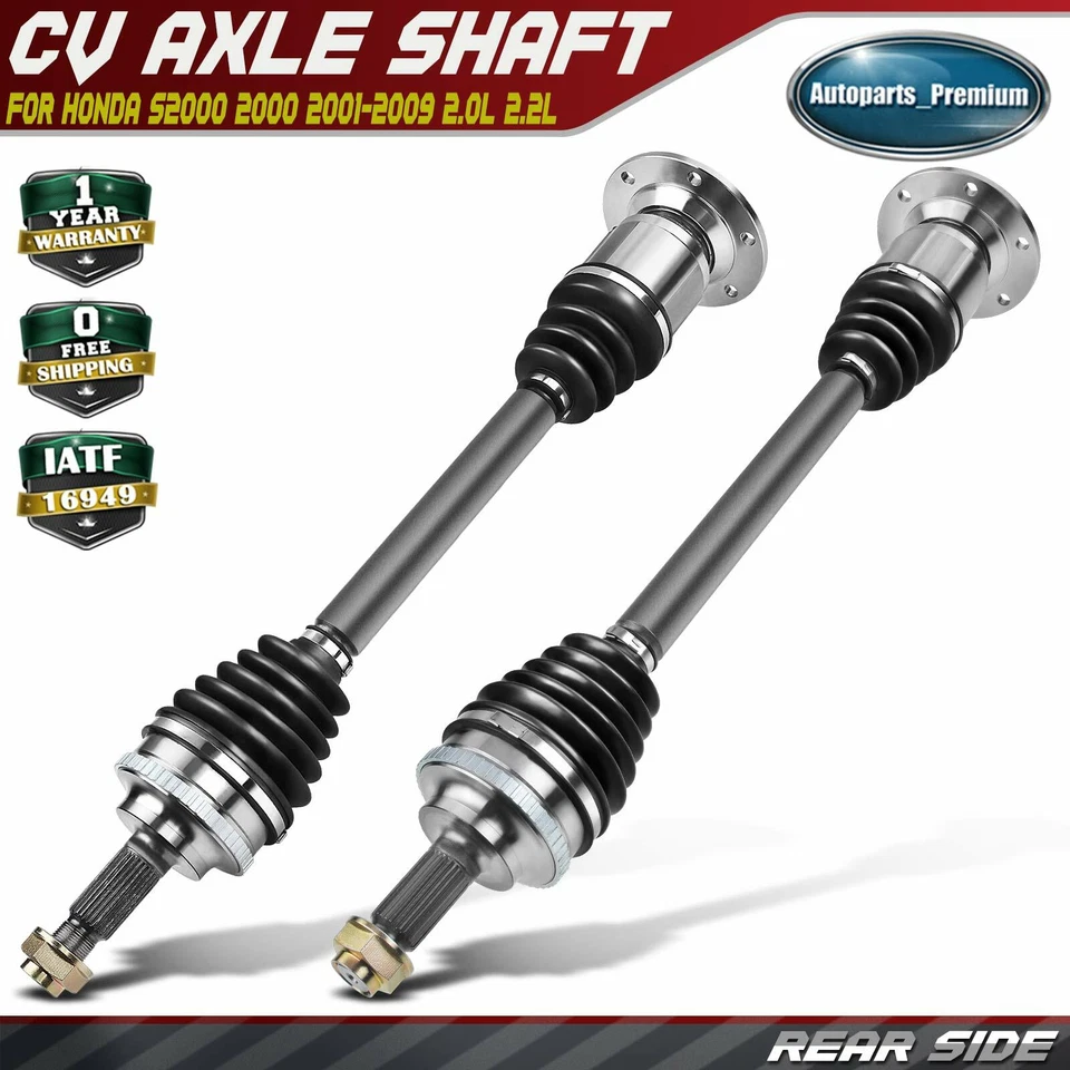 2x Rear Left & Right CV Axle Assembly for Honda S2000 2000 2001-2009 2.0L 2.2L Foto 1 de 4