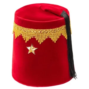 Dress Up America Red Fez Hat - Turkish/Moroccan Tarboosh Costume Hat - Picture 1 of 1