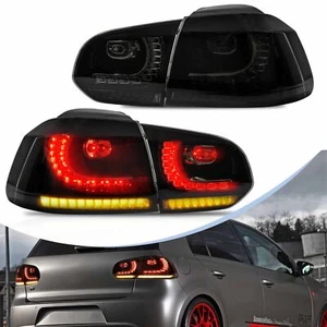VLAND Tail Lights SMOKED Rear Brake Lamps For VW Golf VI MK6 GTI R 2010-2014 L+R - Picture 1 of 10