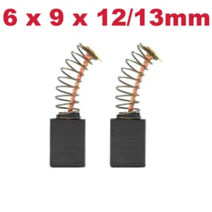 2x Motorkohlen Kohlebürsten 6 x 9 x 12/13 mm für Blaukraft Bohrmaschinen - Bild 1 von 3