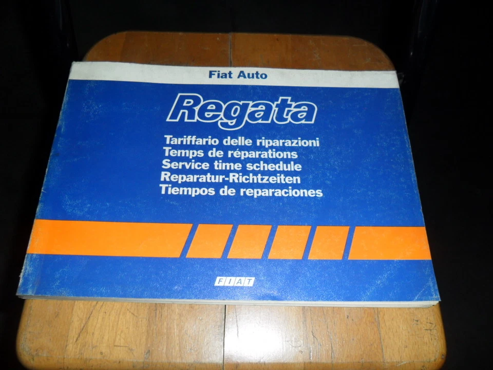 FIAT REGATA TARIFFARIO DELLE RIPARAZIONI ORIGINALE - Immagine 1 di 1