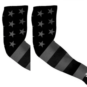 *Pair* (2) Salt Armour Co. Blackout American Flag Arm Sleeves - USA - SA Co. - Picture 1 of 6