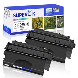 2PK CF280X 80X Toner for HP Laserjet Pro 400 M401a M401d MFP M425dn M425dw - Afbeelding 1 van 24