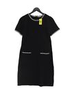 Roman Women's Midi Dress UK 14 Black Viscose with Polyester A-Line