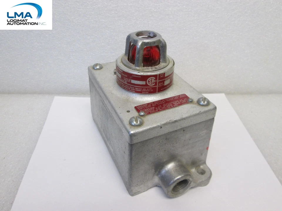 CROUSE-HINDS DSD946J PILOT LIGHT EXPLOSION PROOF STEEL IRON + ENCLOSURE - Image 1 of 1